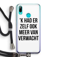 Meer verwacht: Huawei P Smart (2019) Transparant Hoesje met koord