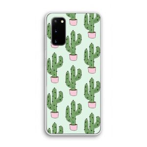 Cactus Lover: Samsung Galaxy S20 Transparant Hoesje