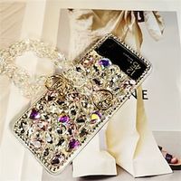 telefoon hoesje Voor Samsung Galaxy Z Flip 5 Z Flip 4 Z Flip 3 Z Flip 2 Z Flip Fliphoes Bumperrand Strass Volledig lichaamsbeschermend Kristal Diamant PC Lightinthebox