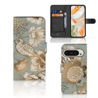 Hoesje voor Google Pixel 9 | 9 Pro Vintage Bird Flowers