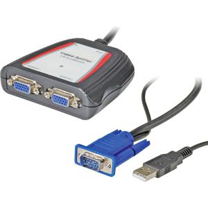 VALUE Portable VGA Video-Splitter, 2-port, 250MHz