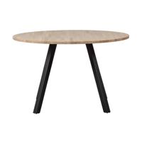 Woood Tablo eettafel rond eiken ø120 cm 2-standen onderstel - thumbnail