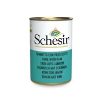 SCHESIR Tonijn met ham in bouillon - nat kattenvoer - 140g