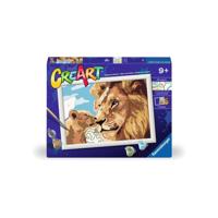 Ravensburger creart schilderen op nummer - leeuw en welp