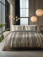 Sleeptime Linear Linen Zand 140 x 200/220 cm