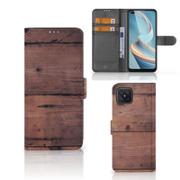 OPPO Reno4 Z Book Style Case Old Wood