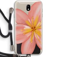 Pink Ellila Flower: Samsung Galaxy J7 (2017) Transparant Hoesje met koord