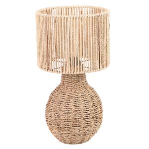 Tafellamp Boho - zeegras - rond/bol - 41 cm - Boho/ibiza stijl - natuurlijk wonen