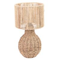 Tafellamp Boho - zeegras - rond/bol - 41 cm - Boho/ibiza stijl - natuurlijk wonen Tafellamp Boho - zeegras - rond/bol - 41 cm - Boho/ibiza stijl - natuurlijk wonen