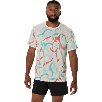 ASICS Road All Over Print T-Shirt Heren