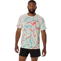 ASICS Road All Over Print T-Shirt Heren