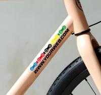 Fietsketting patroon fiets sticker