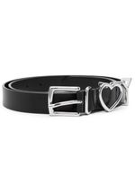 Y/Project ceinture Y Heart en cuir - Noir