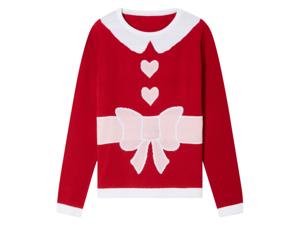 pepperts! Kinder kersttrui met LED-effect (146/152, Rood)