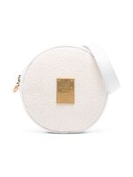 Balmain Kids sac porté épaule à plaque logo - Blanc