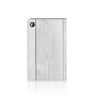 Samsung Galaxy Tab A8 2021/2022 Tablet Book Cover White Wood