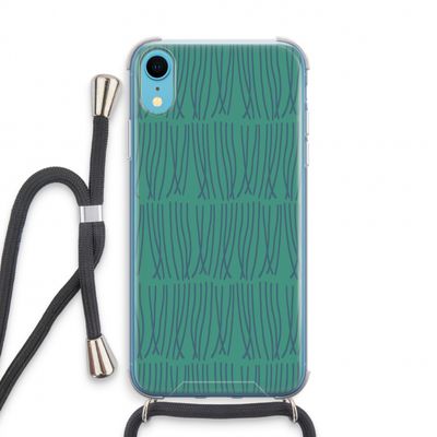 Swirls: iPhone XR Transparant Hoesje met koord