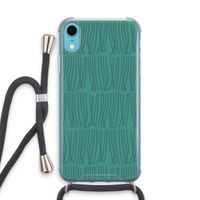Swirls: iPhone XR Transparant Hoesje met koord