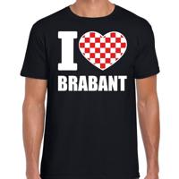 T-shirt I love Brabant - voor heren - zwart - Brabrantse shirts / outfit - Carnaval kleding