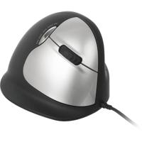 R-GO Tools RGOHELA Ergonomische muis USB Maat: L Optisch Zwart, Zilver 4 Toetsen 3500 dpi Ergonomisch