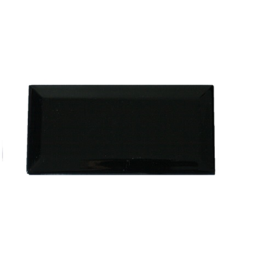 Terre d&apos;Azur Metro Zwart 7,5x15 cm