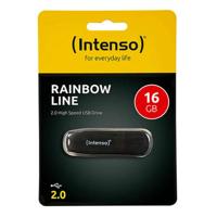 USB stick INTENSO Rainbow Line 16 GB Zwart Intense