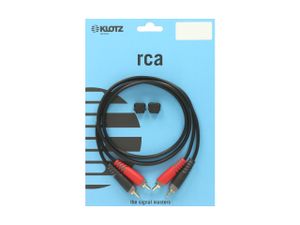 Klotz AT-CC0300 RCA kabel 3 meter met 24K cinch pluggen