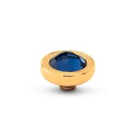 Melano Vivid Round Swirl Steentje Lake Blue | Goud