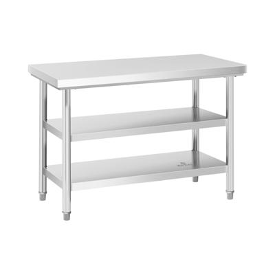 RVS werktafel - ECO - 120 x 60 cm - 600 kg - tussenplank - Royal Catering