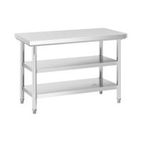 RVS werktafel - ECO - 120 x 60 cm - 600 kg - tussenplank - Royal Catering RVS werktafel - ECO - 120 x 60 cm - 600 kg - tussenplank - Royal Catering