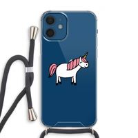 Eenhoorn: iPhone 12 Transparant Hoesje met koord