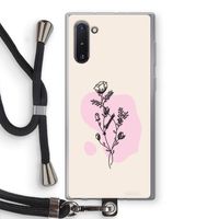 Roses are red: Samsung Galaxy Note 10 Transparant Hoesje met koord
