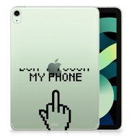 iPad Air (2020/2022) 10.9 inch Print Case Finger Don't Touch My Phone - thumbnail