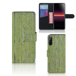 Sony Xperia L4 Book Style Case Green Wood