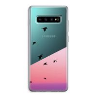Fly away: Samsung Galaxy S10 Plus Transparant Hoesje