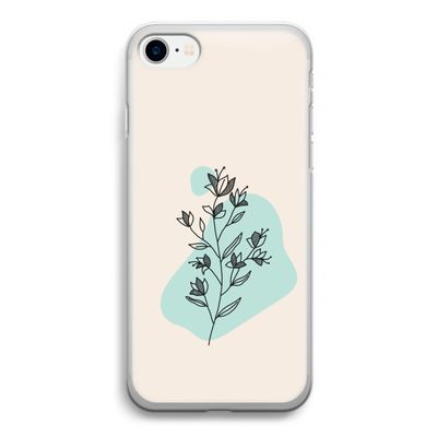Violets are blue: iPhone SE 2020 Transparant Hoesje