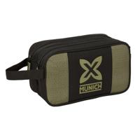 Reistasje Munich West Zwart Groen 26 x 15 x 12.5 cm