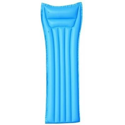 Bestway luchtbed basic - blauw - vinyl - 183 x 69 cm - luchtbed