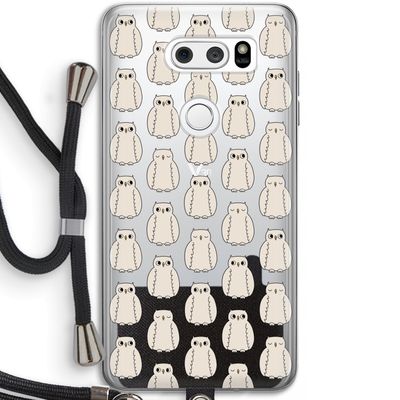 Uilen: LG V30 Transparant Hoesje met koord