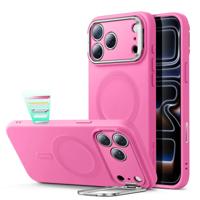 iPhone 17 Pro Cloud Soft Magnetic Case (Camera Control, Stash Stand) - Rosy Pink iPhone 17 Pro Cloud Soft Magnetic Case (Camera Control, Stash Stand) - Rosy Pink