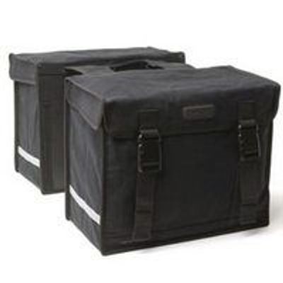 New looxs dubbele fietstas deluxe - zwart, 46l, waterdicht