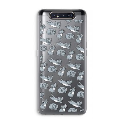 Poezen: Samsung Galaxy A80 Transparant Hoesje