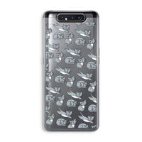 Poezen: Samsung Galaxy A80 Transparant Hoesje