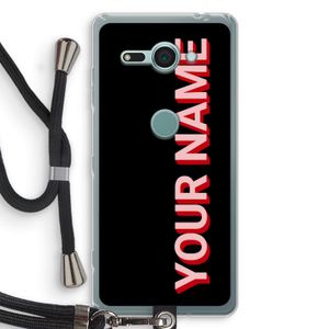 Namecase: Sony Xperia XZ2 Compact Transparant Hoesje met koord