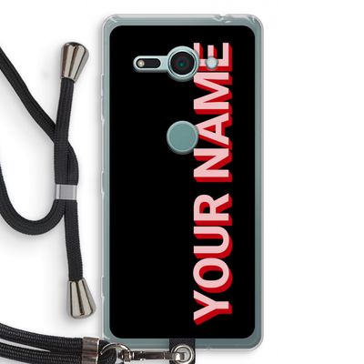 Namecase: Sony Xperia XZ2 Compact Transparant Hoesje met koord
