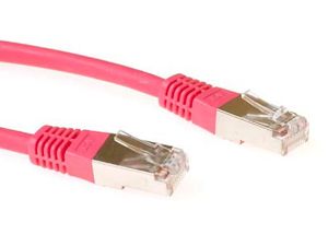 ACT Rode 5 meter LSZH SFTP CAT6 patchkabel met RJ45 connectoren