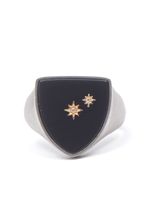 Maison Margiela star-appliqué signet ring - Argent