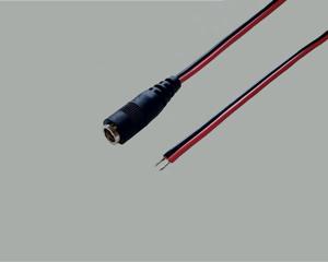 BKL Electronic Laagspannings-aansluitkabel Laagspanningsbus - Open kabeleinde 5.5 mm 2.5 mm 2.00 m 1 stuk(s)