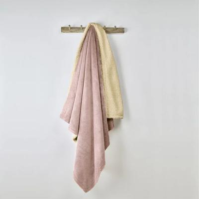 De Witte Lietaer Teddy Laya plaid vieux rose 150x200cm