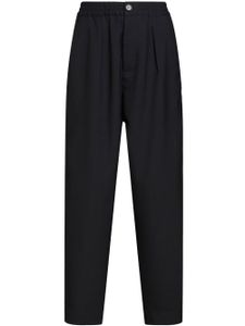 Marni pantalon en laine à design plissé - Noir